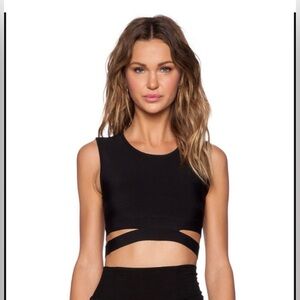 BCBGMaxAzria Clarissa black top size S